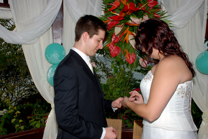 Placing the Ring on Derek's Finger