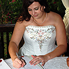 Amy Signing the Marriage Certificate